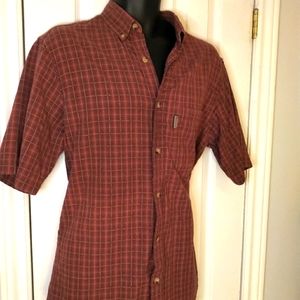Woolrich Plaid button down in euc